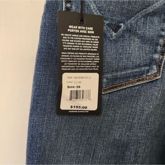Hudson Jeans Barbara High Rise Skinny Jeans NWT Size 25 & 26 - Picture 5 of 8